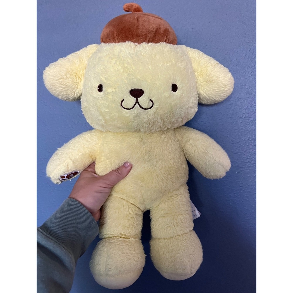 Build a Bear Pompompurin Plush Dog Yellow Stuffed Animal Sanrio NWT